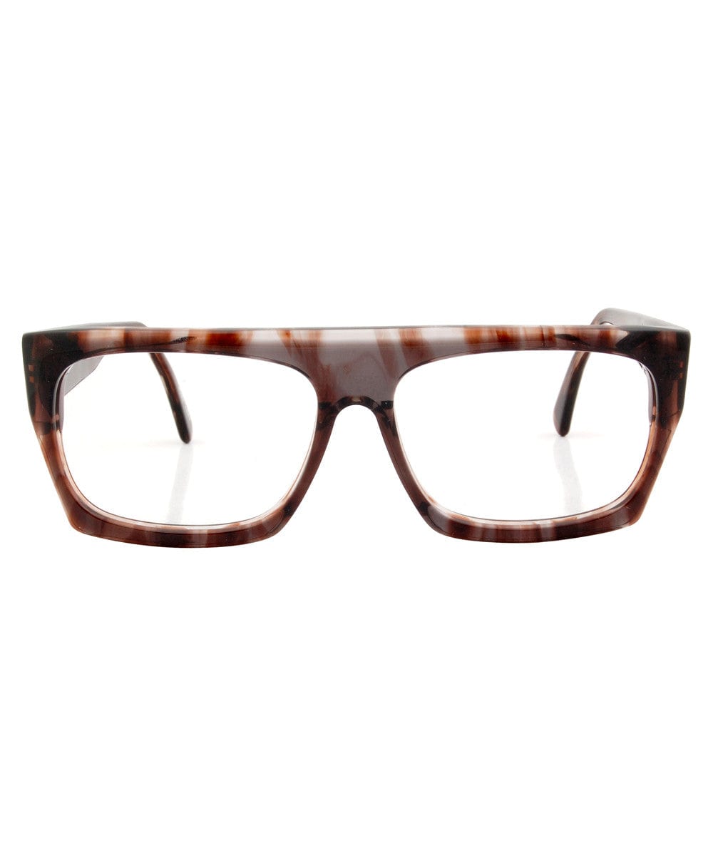 towers brown clear sunglasses