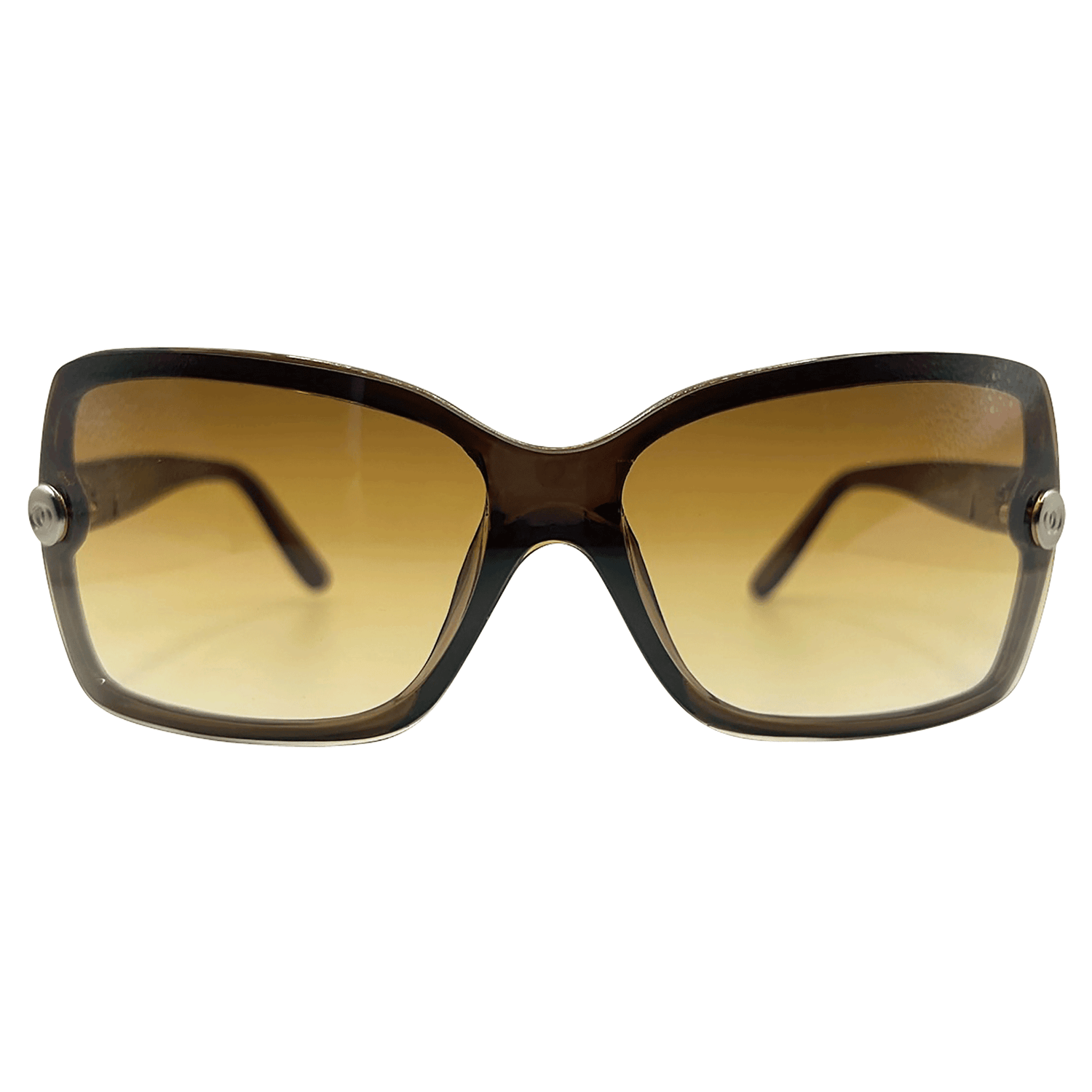 TRY ME Y2K Square SunglassesJelly Brown-Giant Vintage Eyewear