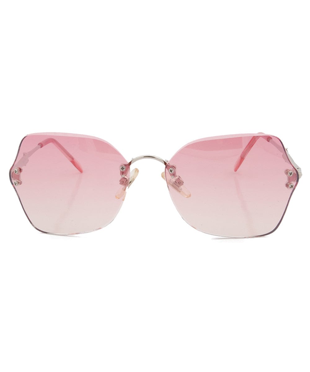 tulip light pink sunglasses