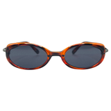 TWERP Tortoise/Super Dark Oval Sunglasses-Giant Vintage Eyewear