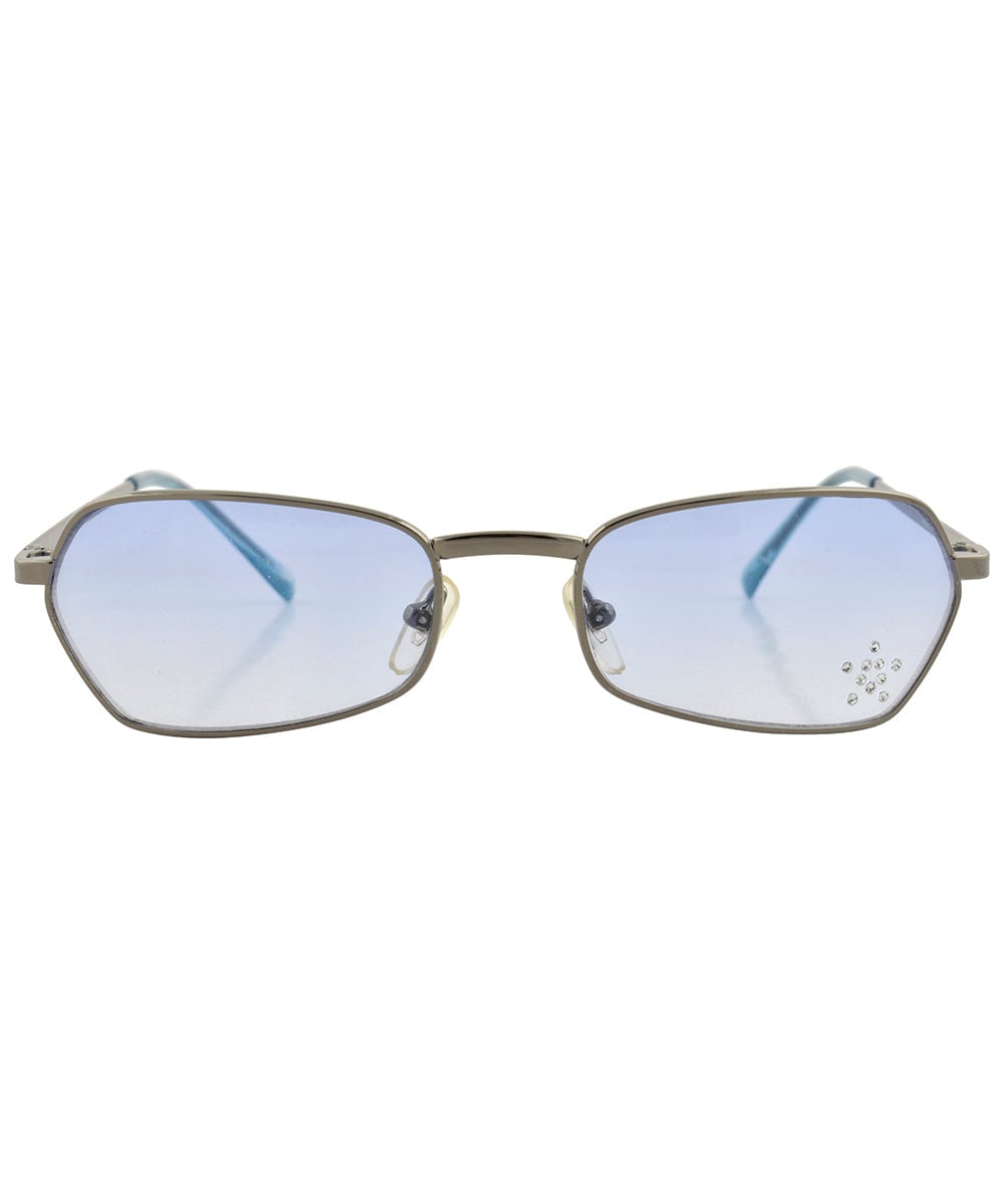 T.Y.V.M. Blue/Star Rimless Sunglasses