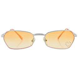 T.Y.V.M. Orange/Heart Rimless Sunglasses