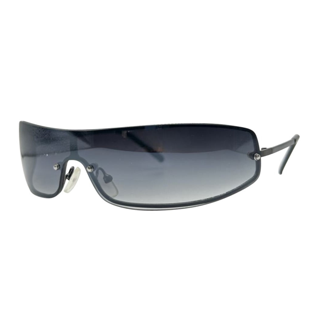 UNDERCOVER Futuristic Wraparound Sunglasses-Giant Vintage Eyewear