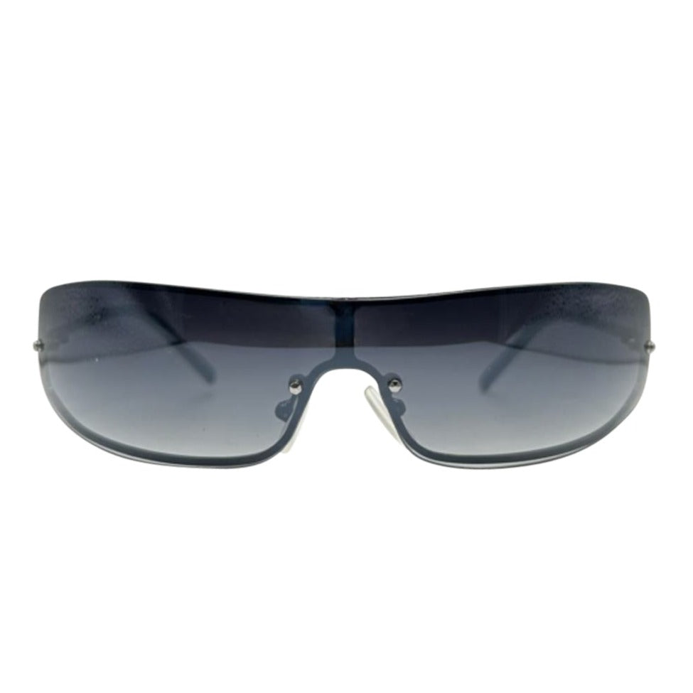 UNDERCOVER Futuristic Wraparound SunglassesSmoke-Giant Vintage Eyewear