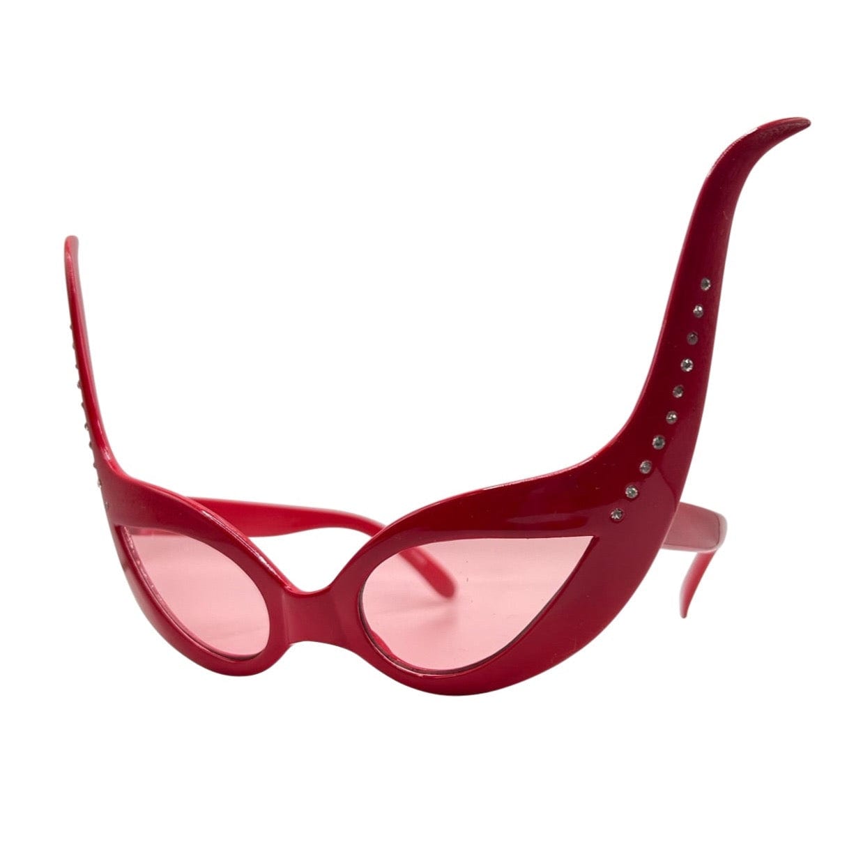 URSULA Red/Pink Extreme Cat-Eye Sunglasses