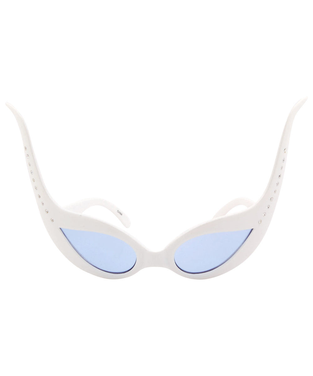 ursula white blue sunglasses