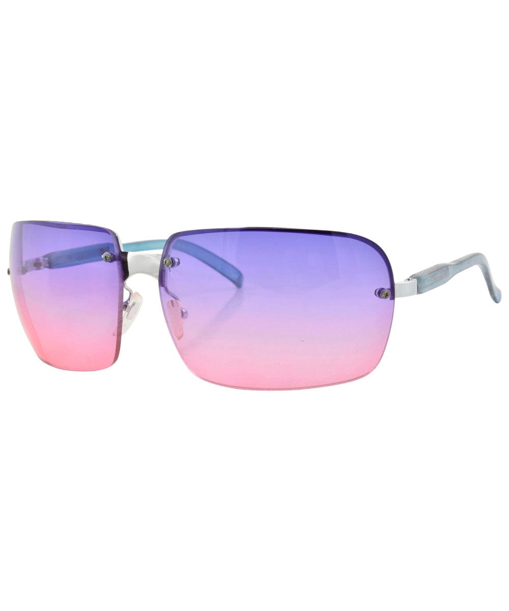 VEGAS Purple/Pink Rimless Sunglasses