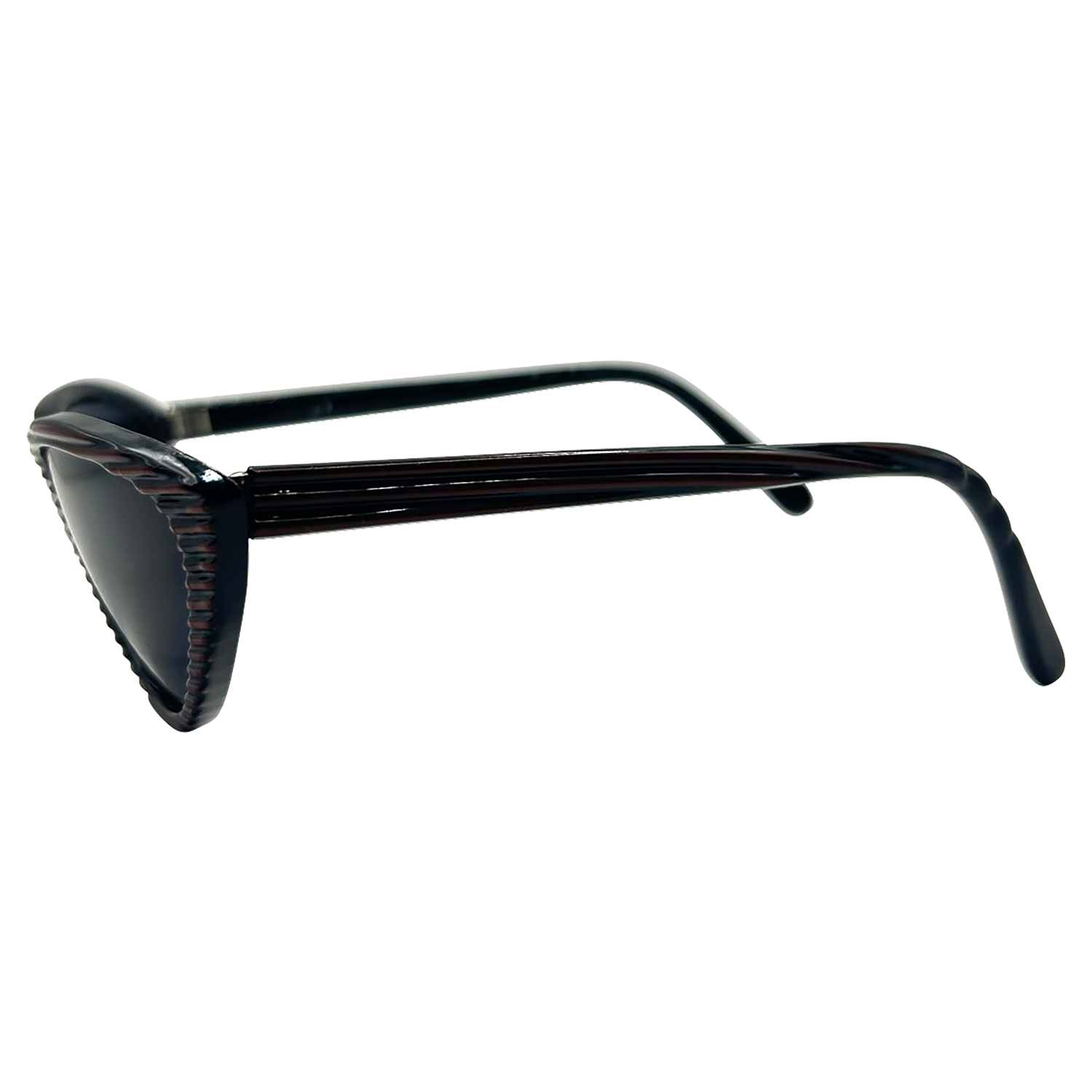 VIDEODROME 90s Striped Cat-Eye Sunglasses