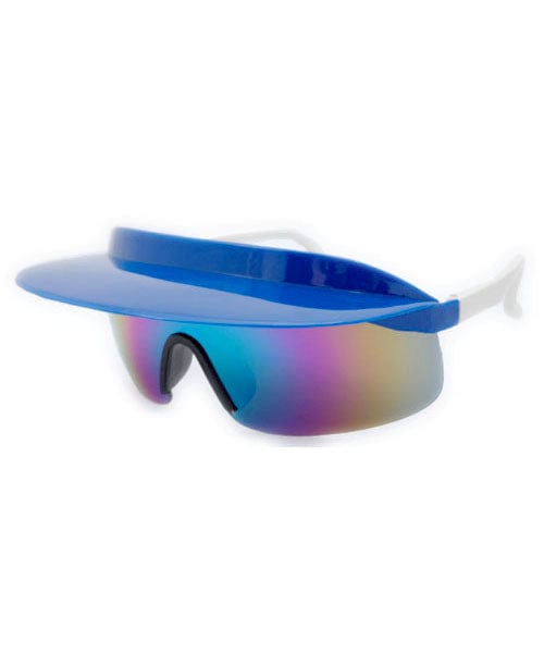 visor xl blue white sunglasses