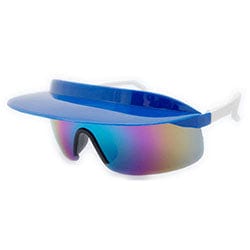 visor xl blue white sunglasses