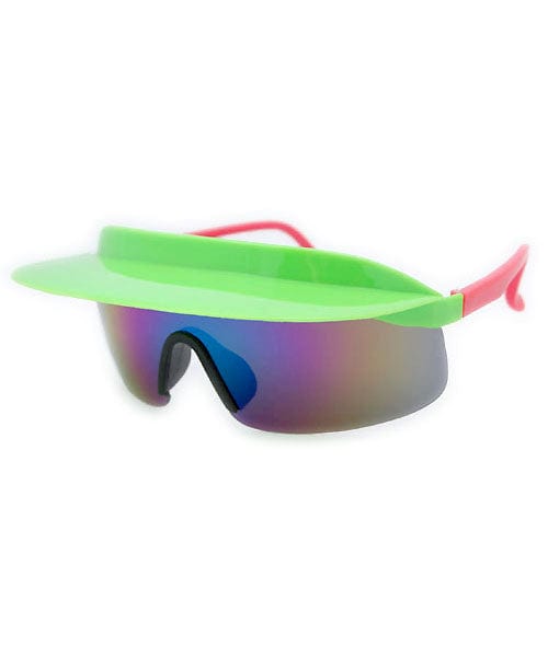 visor xl green pink sunglasses