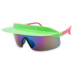 visor xl green pink sunglasses
