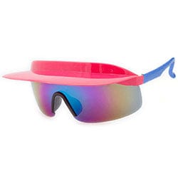visor xl pink blue sunglasses