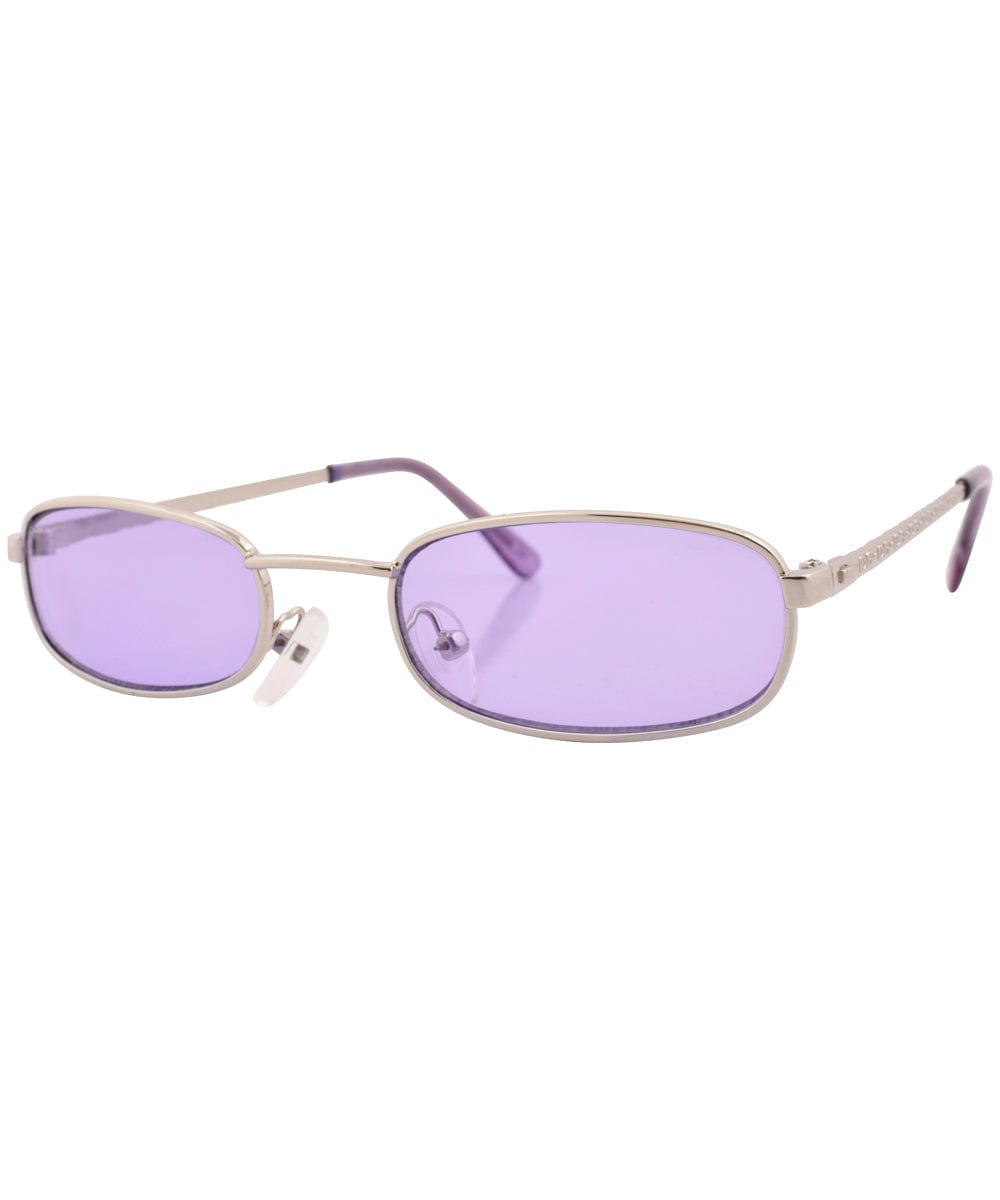 wowzer silver purple sunglasses