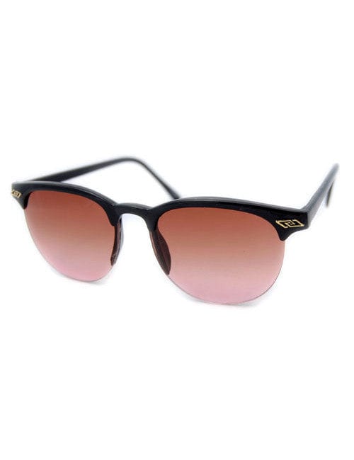 wren black amber sunglasses