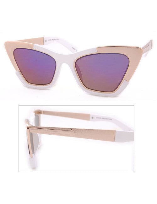 zelda white sunglasses