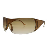 ZIPPER Shield Sunglasses *As Seen On: Blue Ivy Carter & Paris Hilton*Amber-Giant Vintage Eyewear