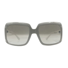 KISS ME 90s Hip-Hop Square SunglassesWhite/Clear-Giant Vintage Eyewear