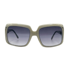 KISS ME 90s Hip-Hop Square SunglassesWhite/Smoke-Giant Vintage Eyewear