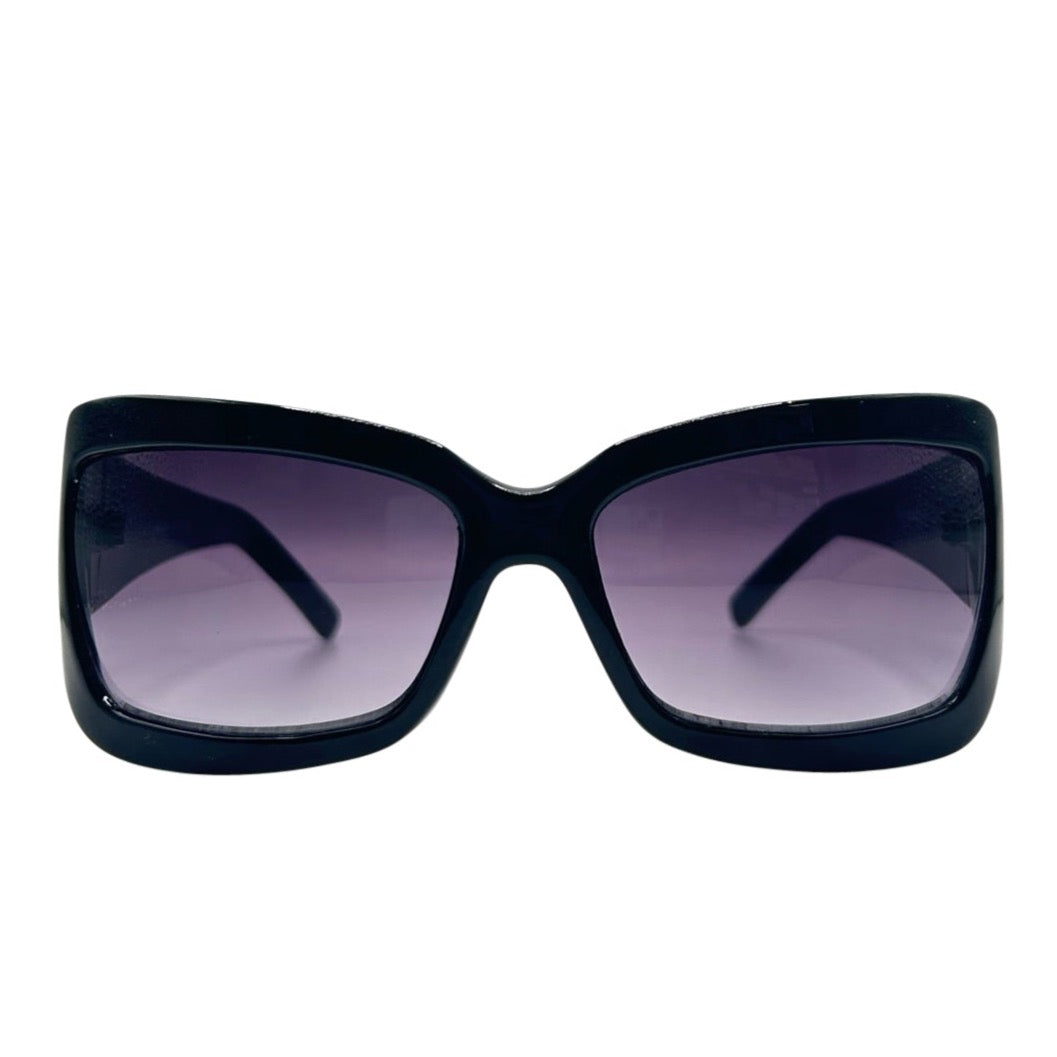 #BLOCKED Square Y2K SunglassesBlack/Smoke-Giant Vintage Eyewear