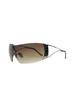 BARBZ Smoke Rimless Fashion Sunglasses-Giant Vintage Eyewear