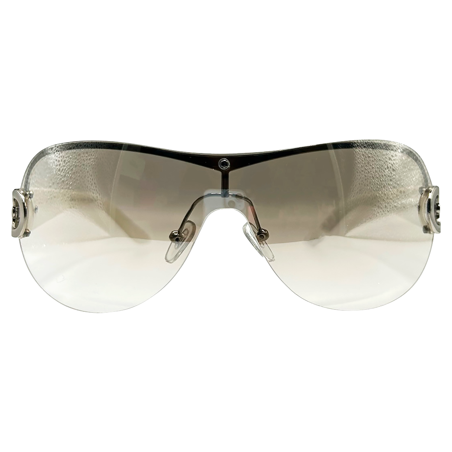 YSABEL Rimless Shield Sunglasses-Giant Vintage Eyewear