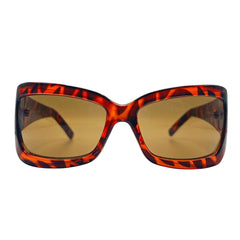#BLOCKED Square Y2K SunglassesTortoise/Brown-Giant Vintage Eyewear