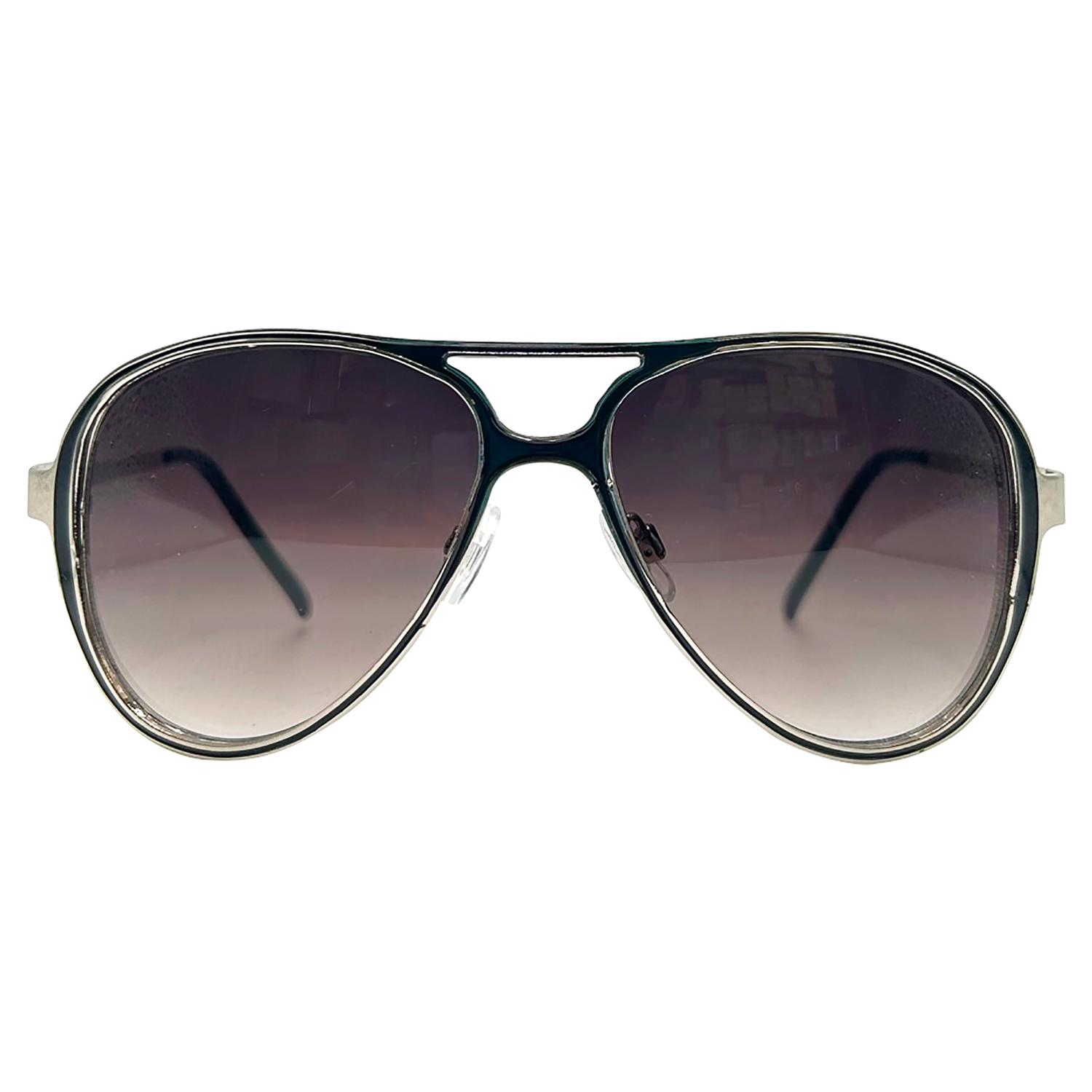 ABSOLUTELY Aviator 70s SunglassesBlack/Smoke-Giant Vintage Eyewear
