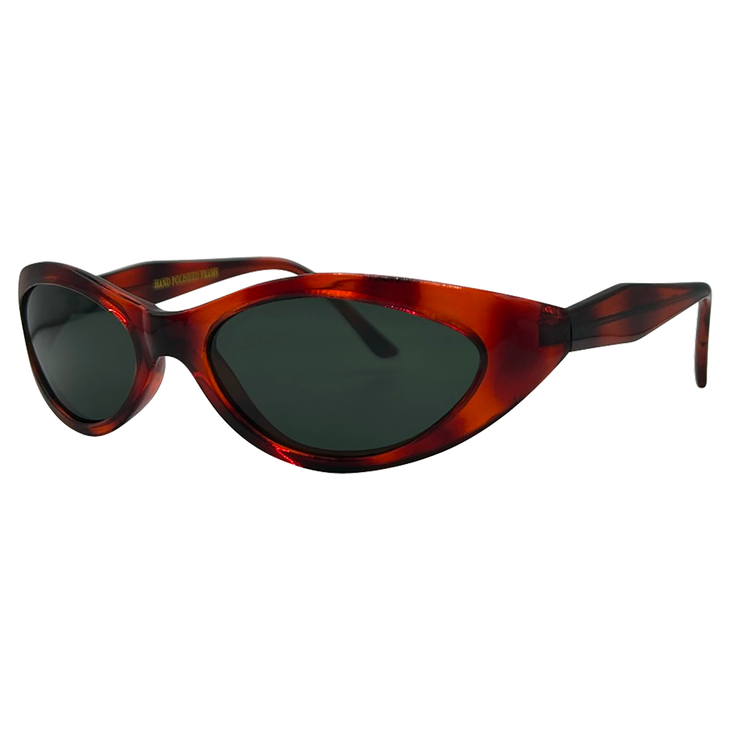 RAMBUTAN Oval Wrap SunglassesTortoise-Giant Vintage Eyewear
