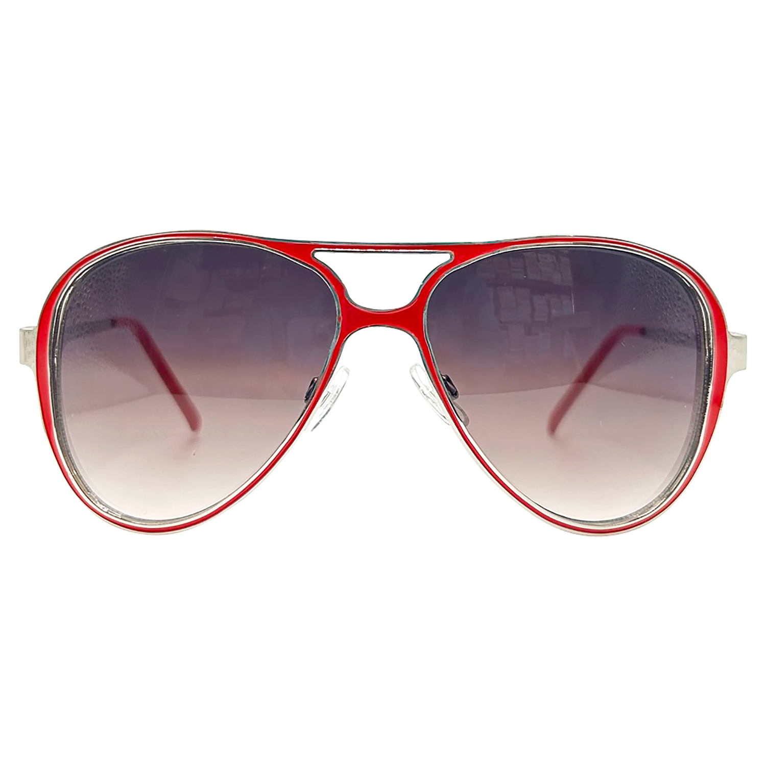 ABSOLUTELY Aviator 70s SunglassesRed/Smoke-Giant Vintage Eyewear
