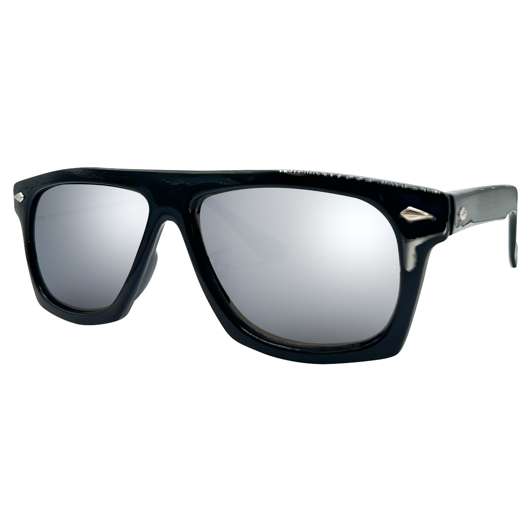Shop LONGWAY black mirror sunglasses for men Giant Vintage