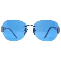 TASTY Blue/Blue Rimless Sunglasses