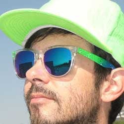 splatway green blue sunglasses