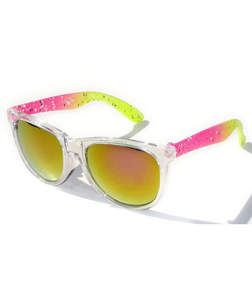 splatway pink yellow sunglasses