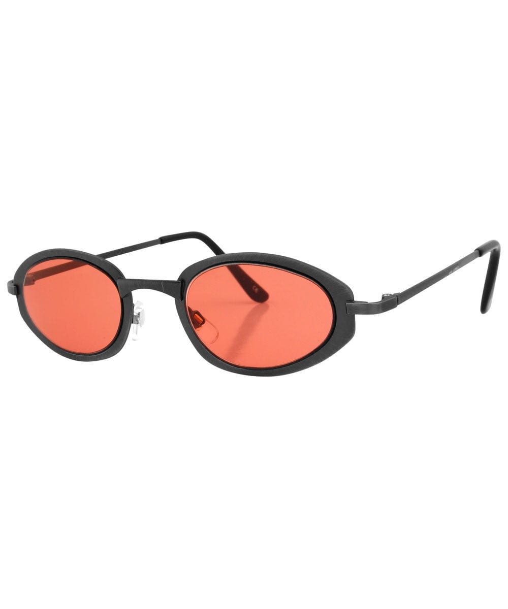 XAXA Black Oval Sunglasses